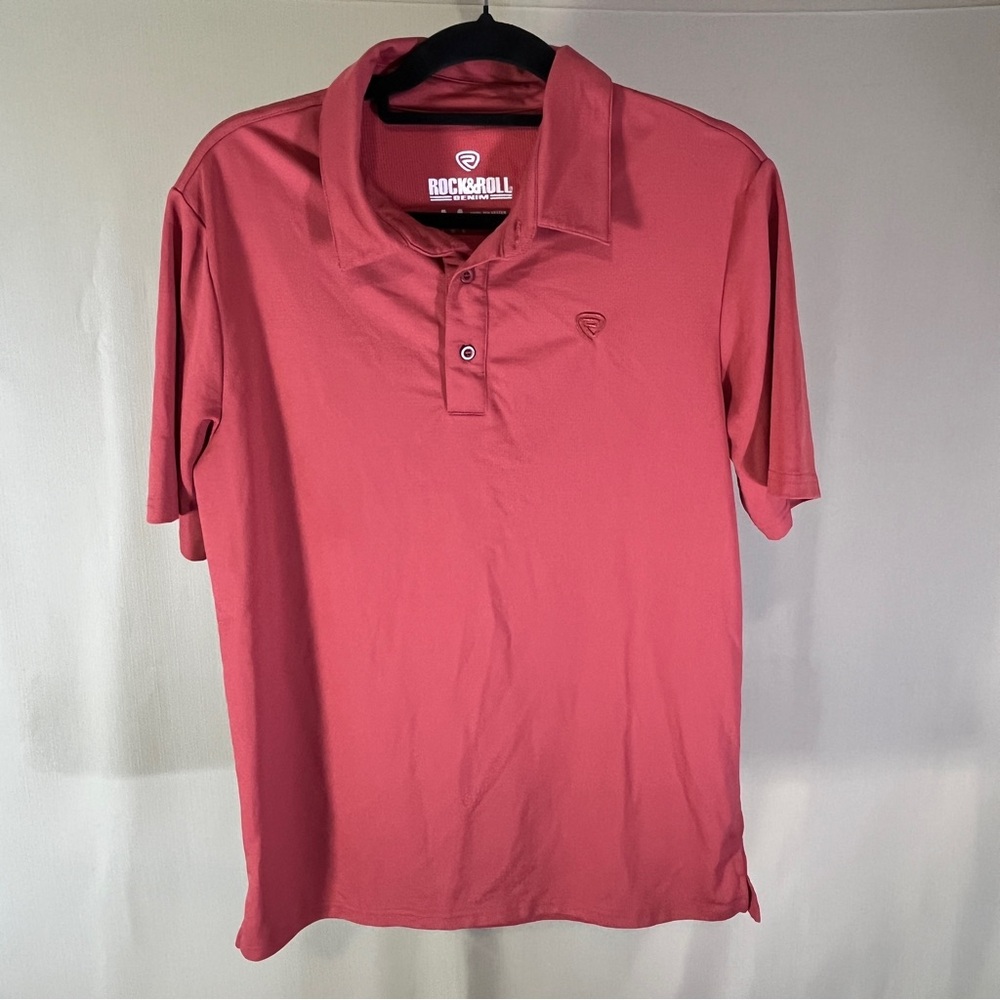 Red Polo Shirt with Classic Collar and Short Sleeves